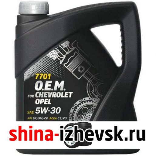 Моторное масло для автомобиля Mannol OEM for Chevrolet Opel 5W30 4л в Ижевске